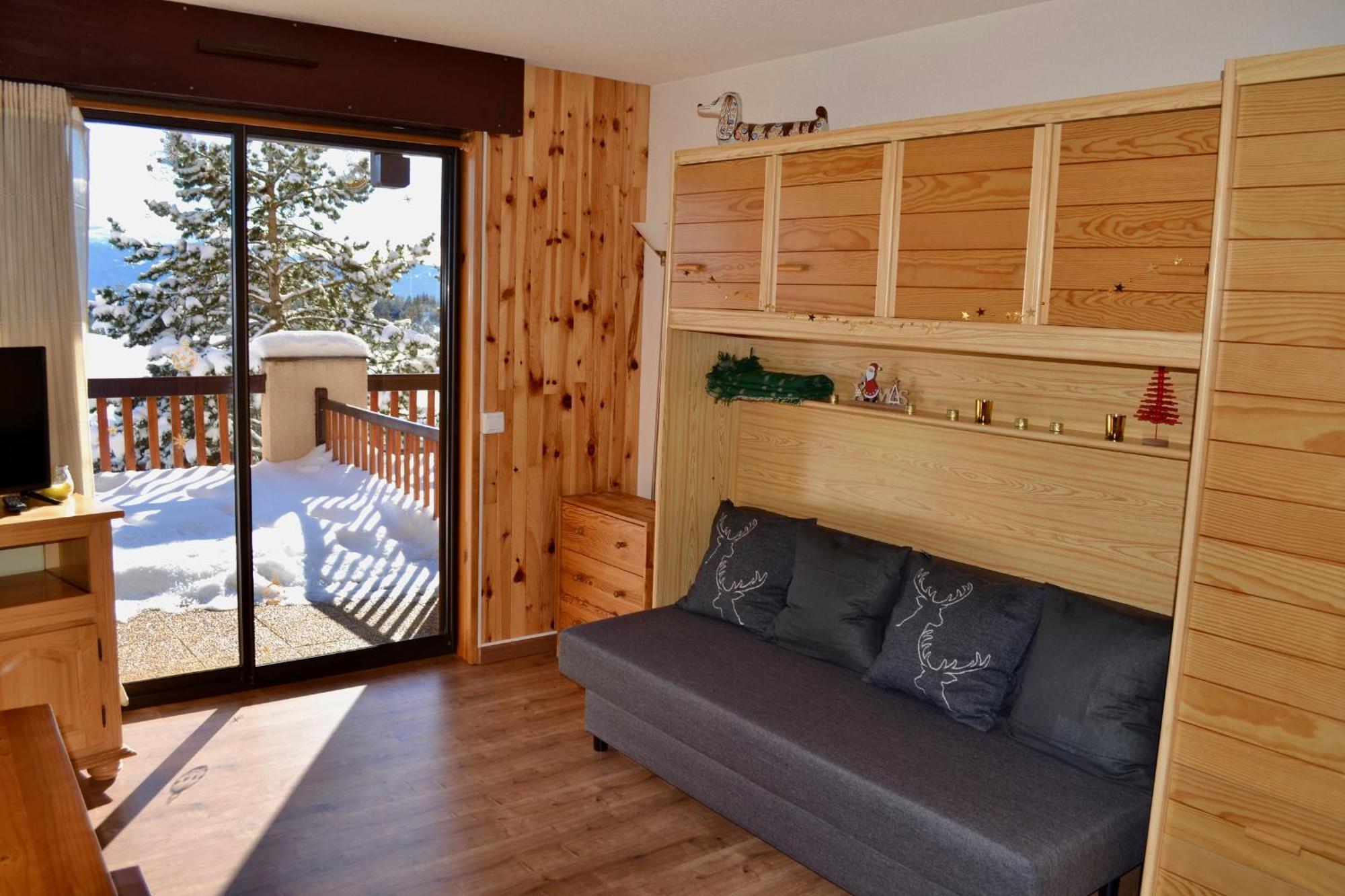 Studio Cabine Chaleureux A Pyrenees 2000 - Wifi Et Parking Prive Bolquere Exterior foto